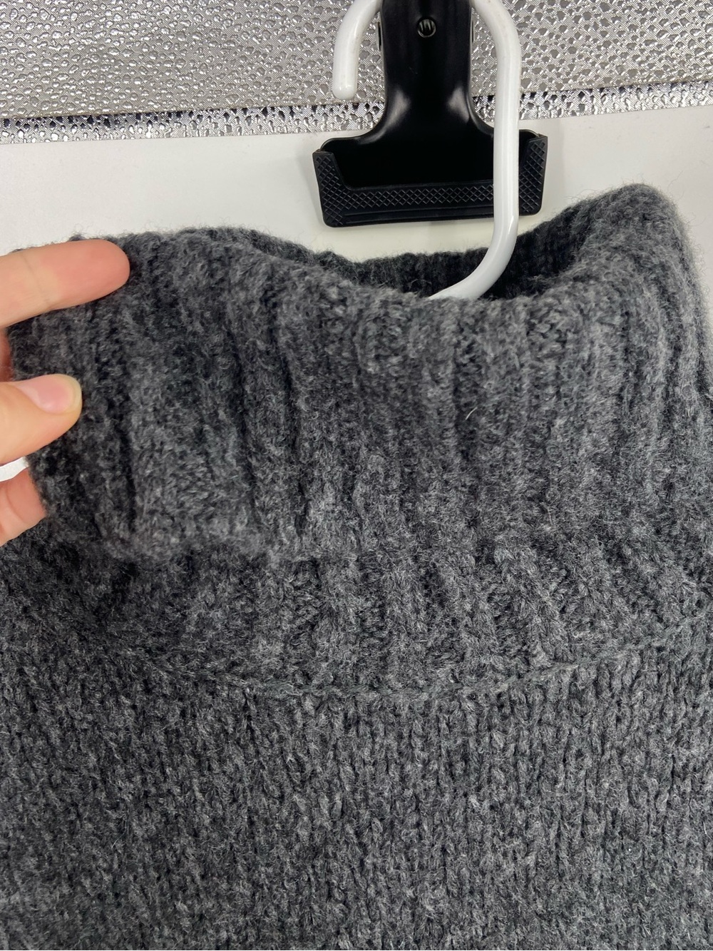 J. Crew Swingy alpaca-blend turtleneck sweater Gray XS - Picture 4 of 8